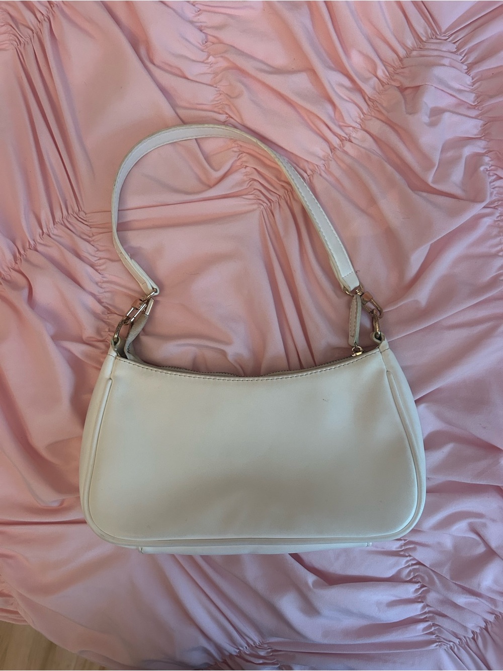 White mini purse